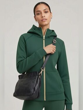 Danier genuine leather fold over bag